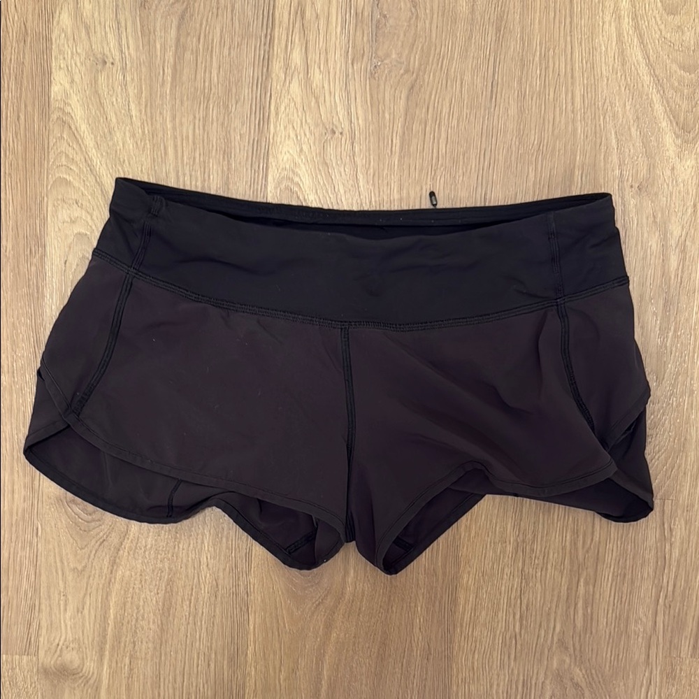 Lululemon Athletica Black Athletic Shorts Stretchy Fit